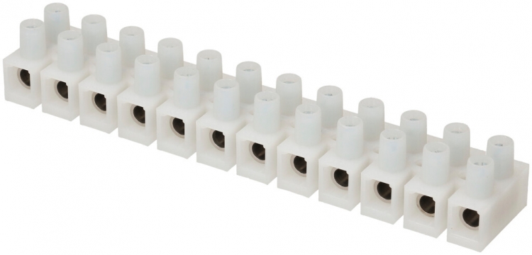 Barrette de bornes Adels-Contact 12P 4…16mm² 76A 500V blanc 