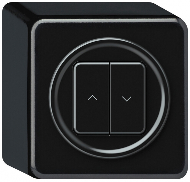 Attuatore per persiana KNX AP origin 2×tasti nero 