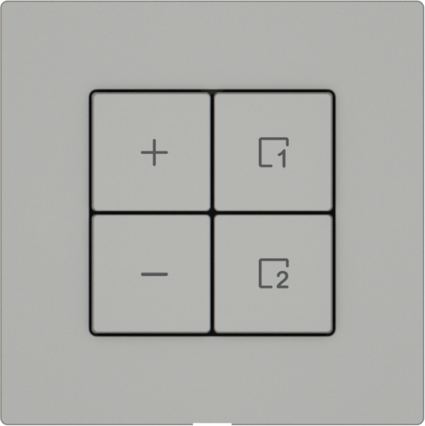 Station secondaire variateur EDIZIO.liv Wiser SNAPFIX® 1 scène 4 touches grc 