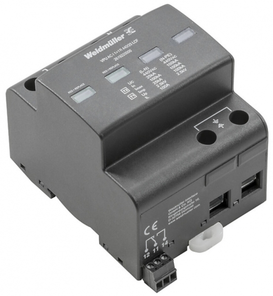 Parasurtension Weidmüller VPU AC I 1+1 R 440/25 LCF 