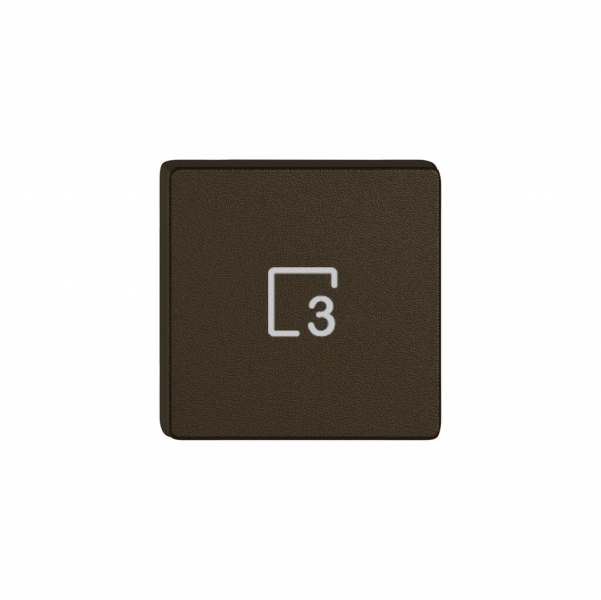 Taste 1/4 EDIZIO.liv Wiser mit SNAPFIX® mit Symbol Szene 3 br 