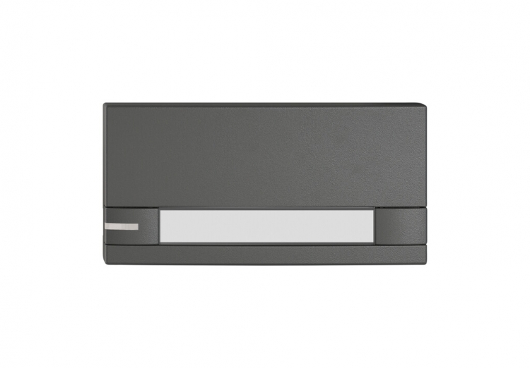 Poussoir 1/2 EDIZIO.liv KNX et UNI a.SNAPFIX® a.LED a.étiquette comm.2T grf 