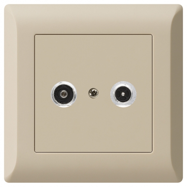Prise antenne ENC kallysto.line R/TV 19dB 2GHz beige 