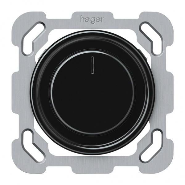 Regolatore rotativo INC Uni-LED origin 230V 20…400VA/W 77×77mm nero 