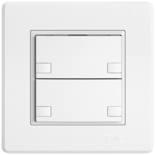 Pulsante KNX RGB INC EDIZIO.liv SNAPFIX® sensore temp.s.LED 2× com.2T bi 