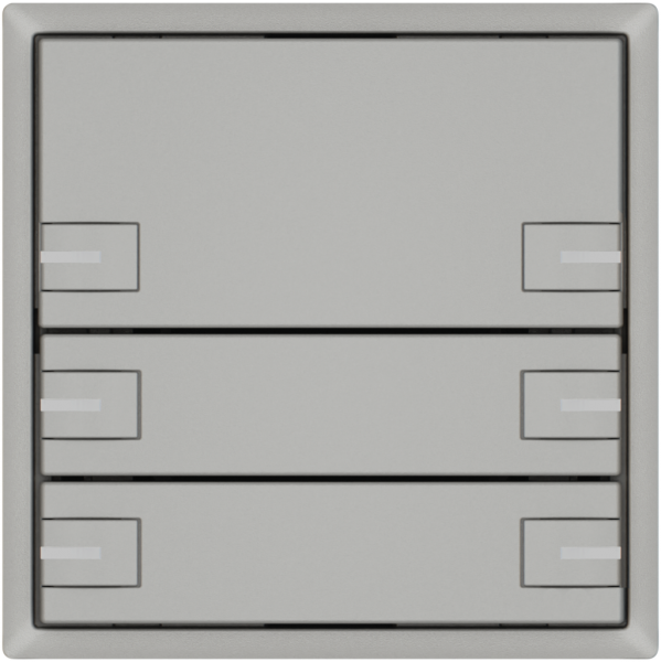 KNX-Taster RGB EDIZIO.liv SNAPFIX® Temperaturfüh.RGB-LED 6×T 1-Tbed.hgu 