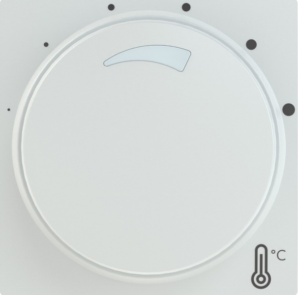 Termostato ambiente ABB SIDUS E riscalda./raffresca. NO 230VAC/10A 5…30°C bi 
