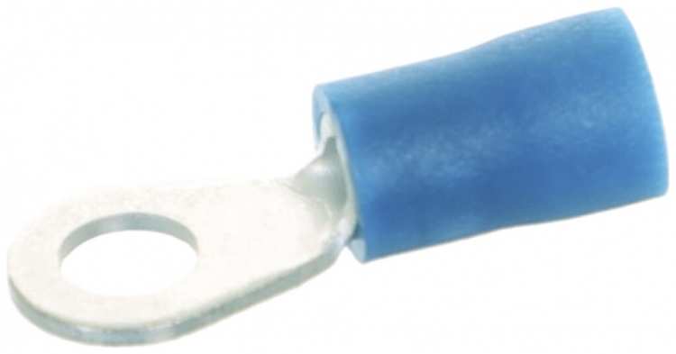 Quetschkabelschuh Ringform Ferratec M4 isoliert PC 1.5…2.5mm² blau 100Stk 