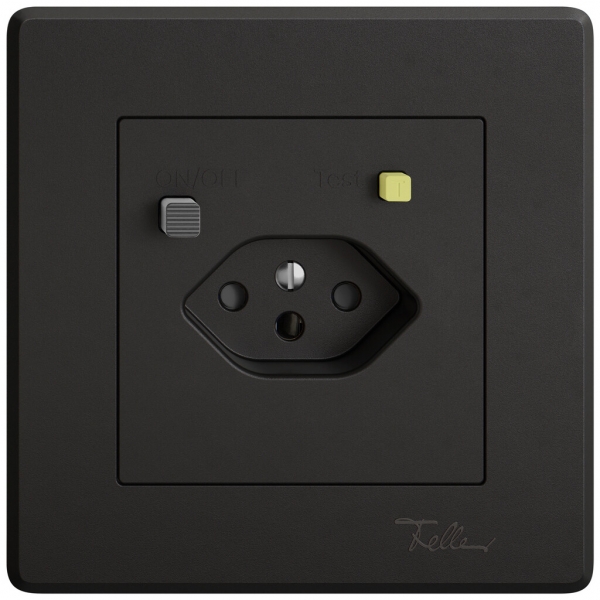 UP-Steckdose FI EDIZIO.liv  1×T13 mit Shutter sz 