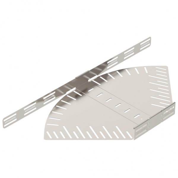 Coude BET RB W réglable 60×400mm acier fin A4 brut 