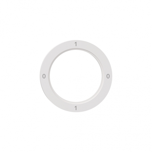 Disque indicateur NEVO, p.interrupteur rotatif, 0-1-0-1, blanc 