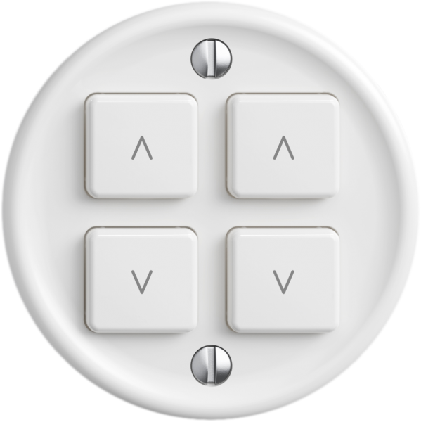 Storenschalter STANDARDdue Wiser SNAPFIX® 2 Kanal 4 Tasten WLAN ws 