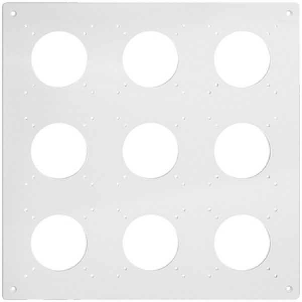 En-tête NUP Feller NEVO, 3×3, pour appareils N.CO, blanc 