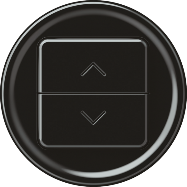 Interrupteur stores origin 1P 2×touches Ø60mm noir 