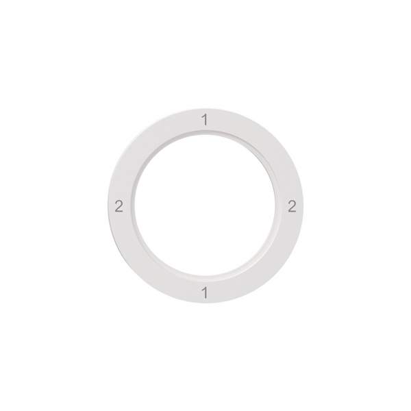 Disque indicateur NEVO, p.interrupteur rotatif, 2-1-2-1, blanc 