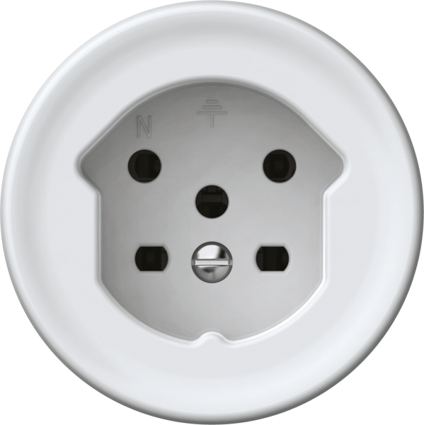 Prise origin 1×type 15 10A 230V 60×60mm blanc 