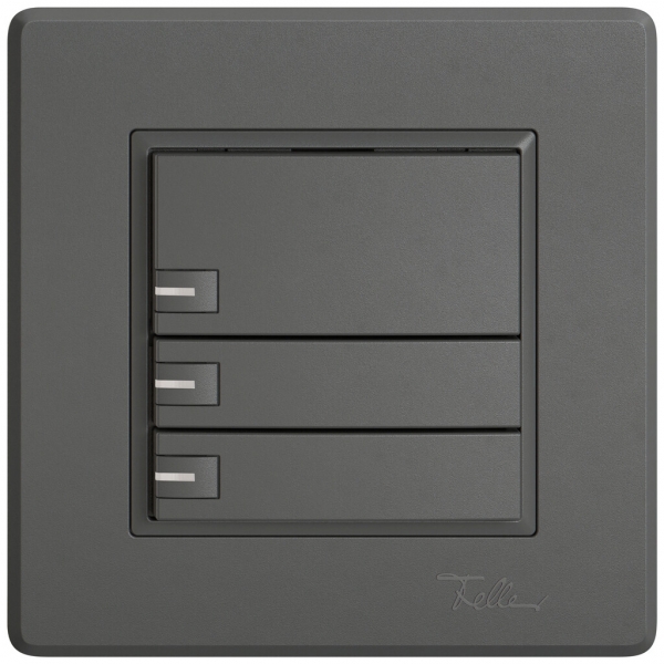 UP-Universaltaster EDIZIO.liv UNI SNAPFIX® 5…48V m.LED blau 3× 1-Tbed.dgu 