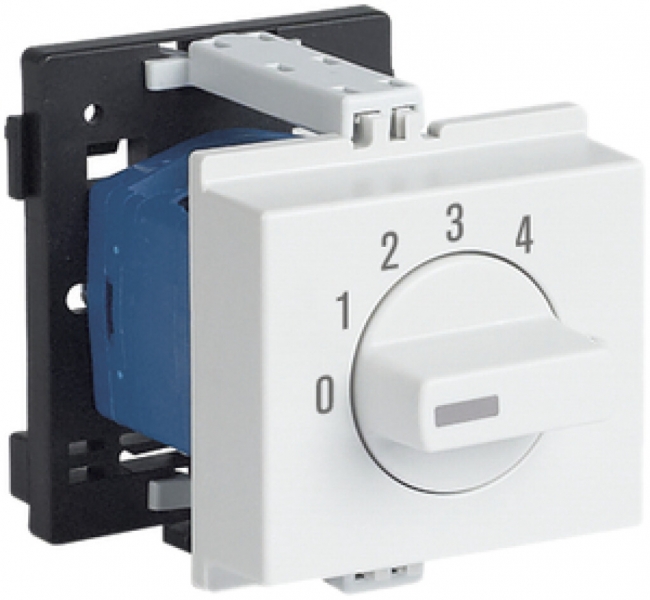 Interruttore rotativo AMD K&N, 12A/690V -/1L, manopola grigio chiaro "0-1-2-3-4" 