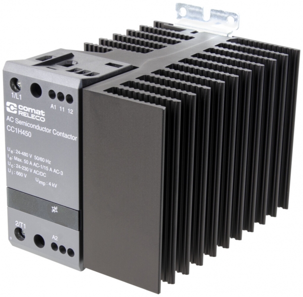 Contacteur semi-conducteur ComatReleco CC1H450, 24…230VUC, max. 50A/24…480VAC 