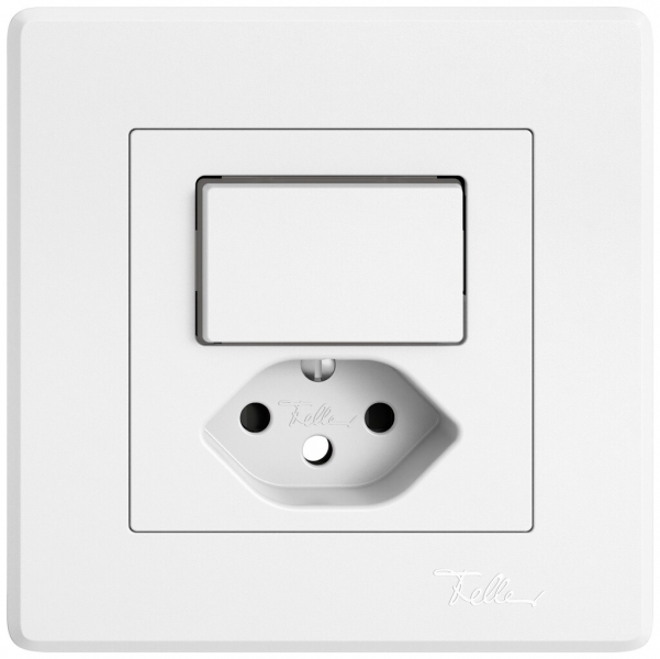 Kit di montaggio INC EDIZIO.liv SNAPFIX® combi.T13 1 tasto lent.lat.shutter bi 