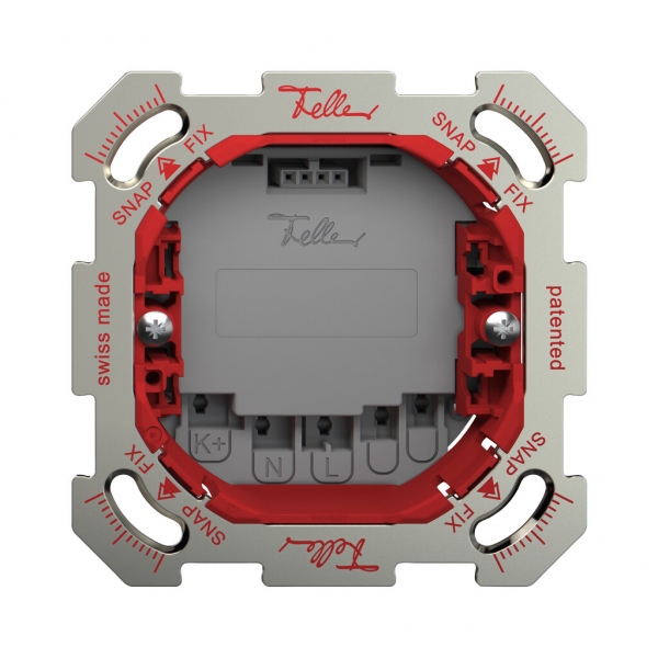 Elemento funzionale interr.tappa.1C Wiser SNAPFIX® 2 cont.di com.placca fissagio 