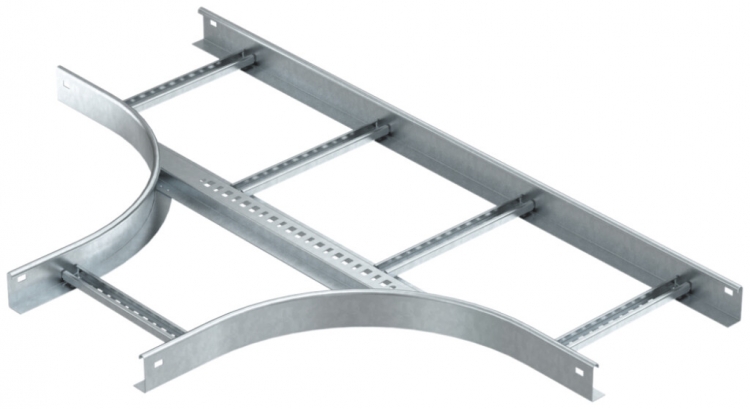 Raccord T Bettermann pour échelle de câbles 60×600mm acier zingué en continu 