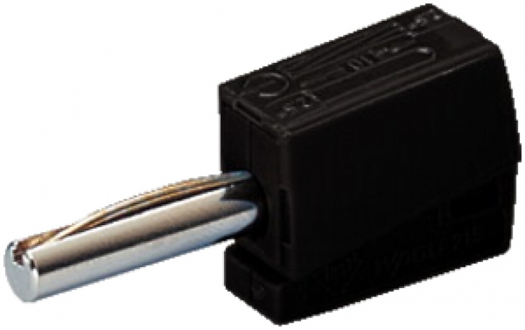 Spina a banana WAGO nero 