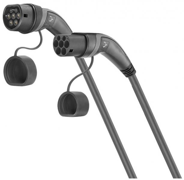 AC-Ladekabel Weidmüller Mode3 Typ2/Typ2 22kW 32A 400V 5m schwarz 