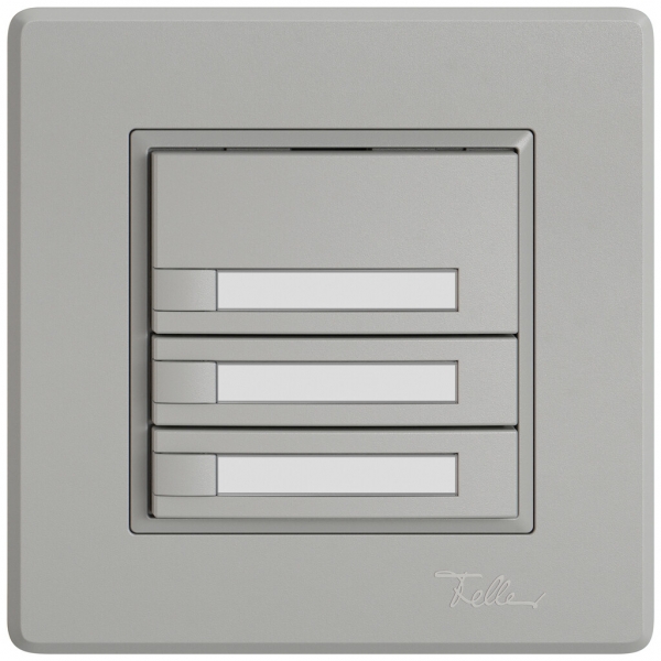 Pulsante KNX RGB INC EDIZIO.liv SNAPFIX® sensore temp.s.LED targ.3× com.1T grc 