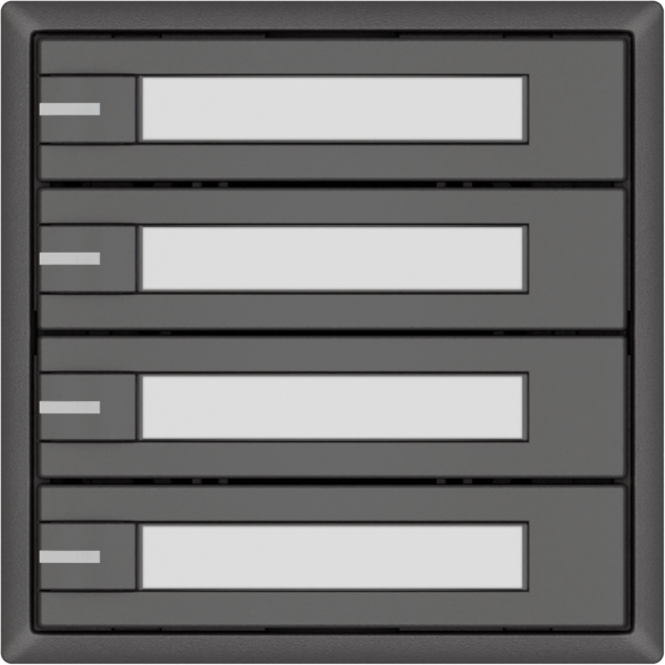 Universaltaster EDIZIO.liv UNI SNAPFIX® 12…48V m.LED blau 4× 1-Tbed.Pap.dgu 