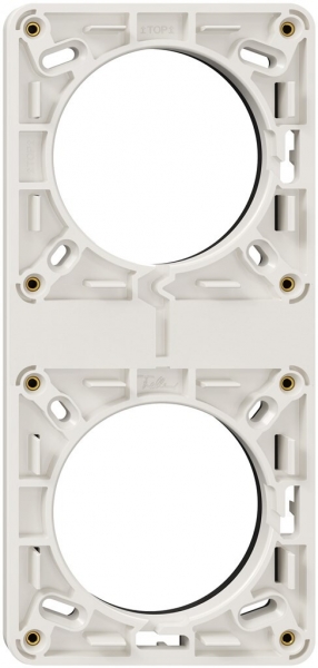 Telaio di montaggio NUP NEVO, 2×1, c.guarniz.gomma cellulare, 187×87mm, bianco 