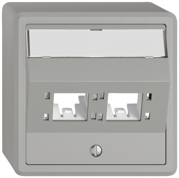 Kit de montage AP EDIZIO.liv SNAPFIX® pour freenet cat.6A adaptateur 2× grc 