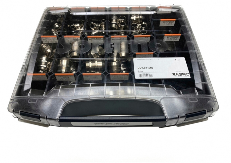 Valigia di assortimento AGRO con pressacavi ottone 