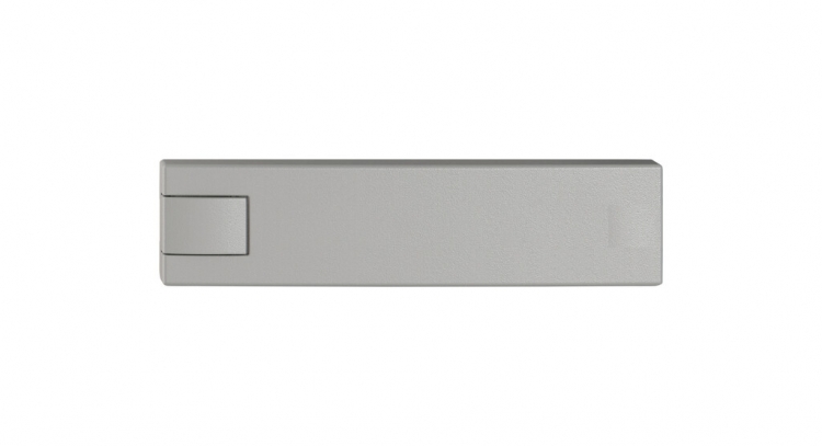 Poussoir 1/4 EDIZIO.liv SNAPFIX® p.KNX&UNI s.LED comm.à 1 touche grc 