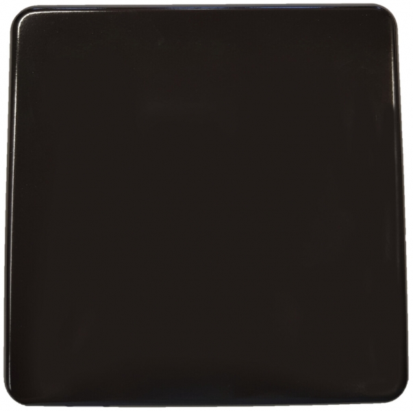 Plaque de recouvrement 2×2 sans alésage noir 