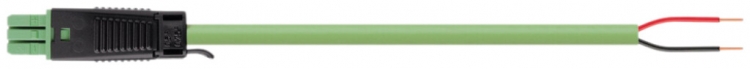 Câble de raccordement WINSTA KNX 1×2×0.8mm 3A 50V 3m cod.E prise/libre vert Cca 