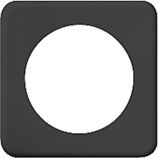Abdeckplatte I 58mm schwarz 