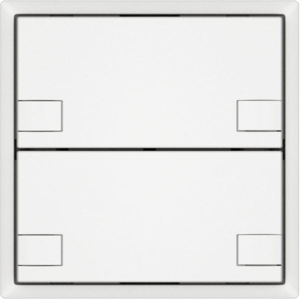 Poussoir universel EDIZIO.liv UNI SNAPFIX® 12…48V s.LED 2× comm.2T bc 