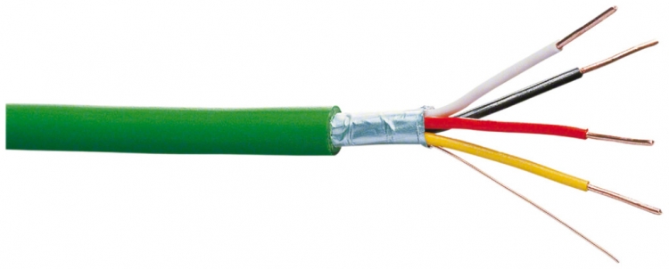 Kabel Hager KNX-Y(ST)Y 2×2×0.8mm PVC grün Ring L 100m Eca 
