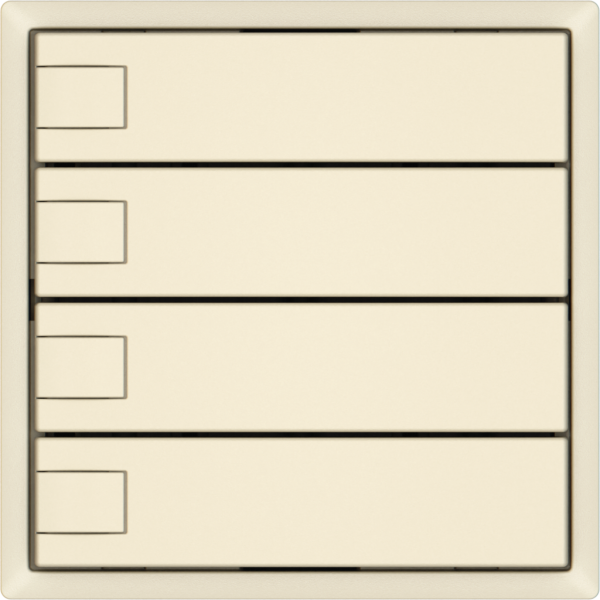 Pulsante universale EDIZIO.liv UNI SNAPFIX® 5…48V s.LED 4× com.1T cr 