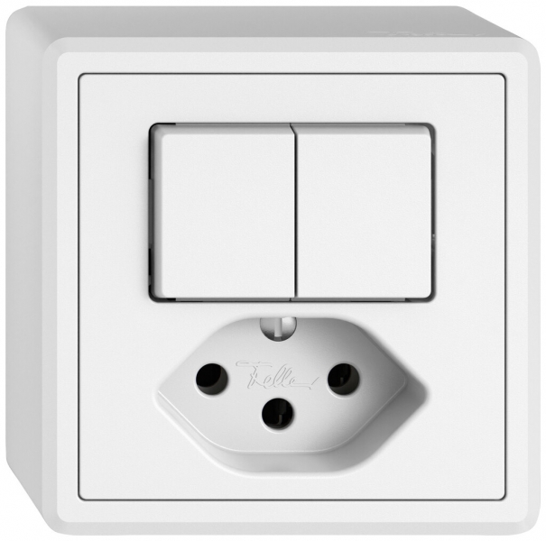 Combinazione AP EDIZIO.liv SNAPFIX® AR+schema 3+T13 bi 