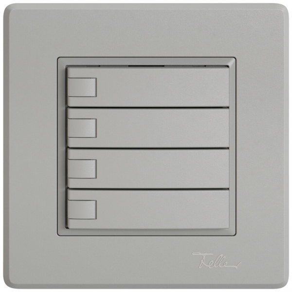 UP-KNX-Taster RGB EDIZIO.liv SNAPFIX® Temperaturfüh.o.LED 4×Taste 1-Tbed.hgu 