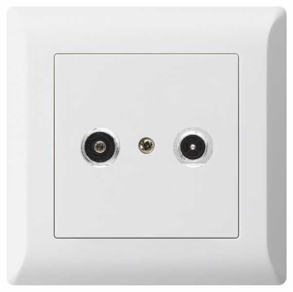Presa antenna INC kallysto.line R/TV 23dB 2GHz bianco 