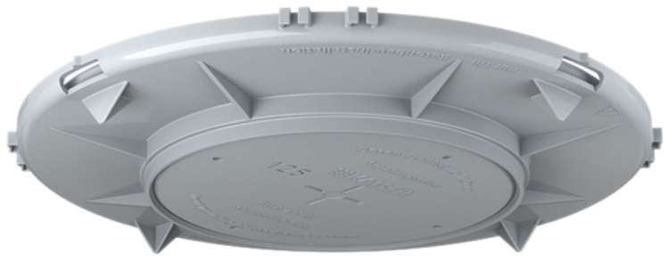 Plaque frontale HaloX 180 pour béton sur place, découpe au plafond Ø125mm 