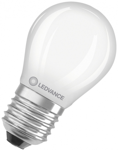 Lampada LED LEDVANCE CLAS P E27 2.8W 250lm 2700K REG Ø45×77mm opaco 