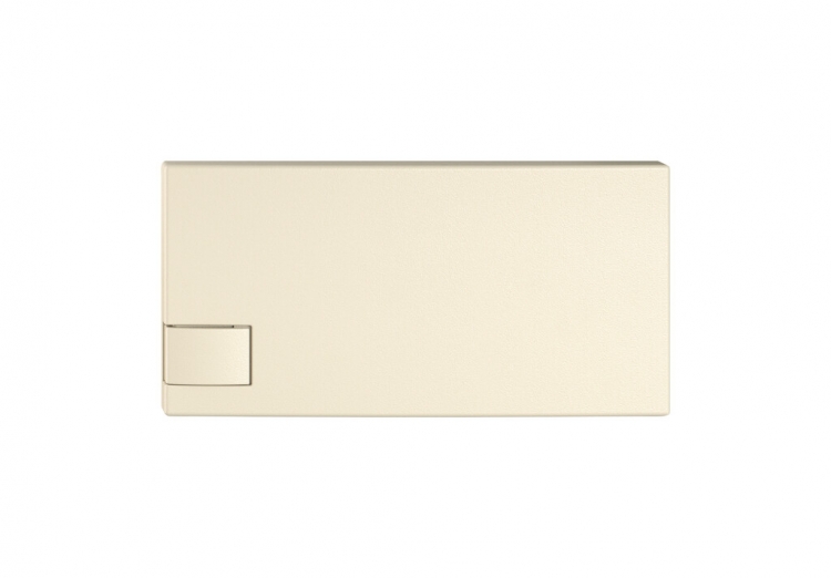 Poussoir 1/2 EDIZIO.liv SNAPFIX® p.KNX&UNI s.LED comm.à 1 touche cr 