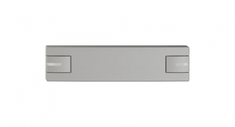 Poussoir 1/8 EDIZIO.liv SNAPFIX® p.KNX&UNI a.LED comm.à 2 touches grc 