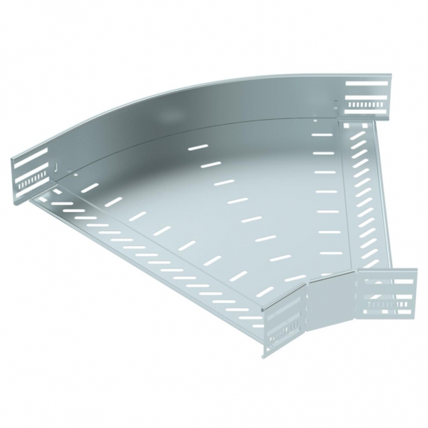 Bogen BET RB 45° 85×500mm Stahl bandverzinkt 