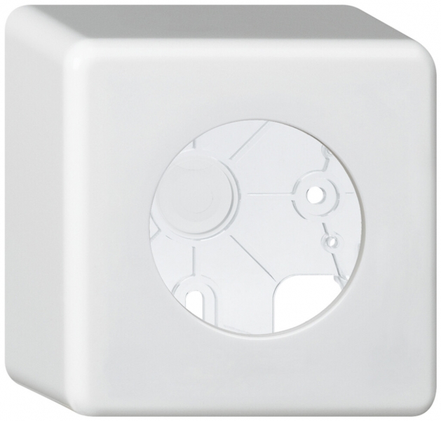 Boîtier AP basico blanc h=54mm Ø43mm 