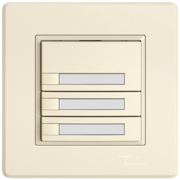 Pulsante KNX RGB INC EDIZIO.liv SNAPFIX® sensore temp.s.LED targ.3× com.1T cr 